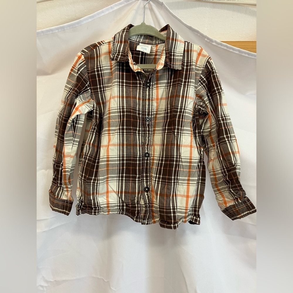 Genuine Kids Button Down Shirt Set - Blue, Gray, Brown - Picture 11 of 12